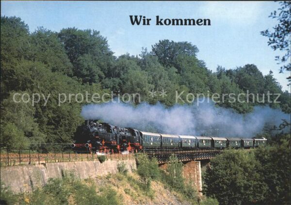 Eisenbahn Güterzug-Dampflokomotive 861333 und 861
