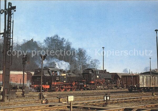 Lokomotive Güterzugdampflokomotive 861141 Bahnhof