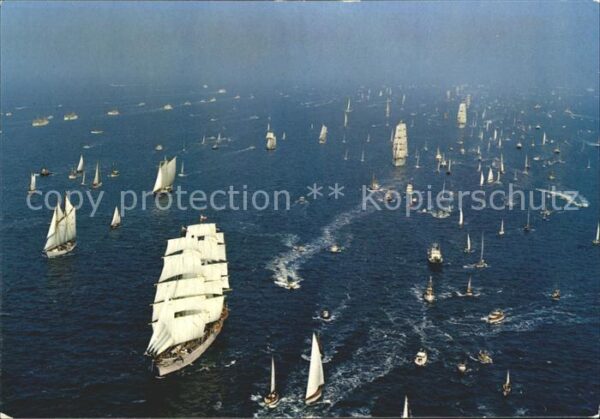 Segelschiffe Windjammer Ostsee Fliegeraufnahme