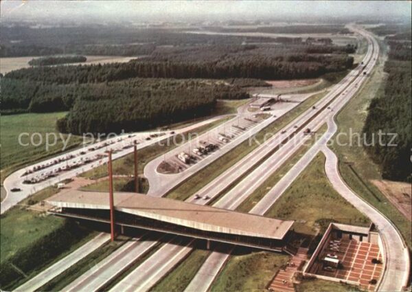 Autobahn Hansa-Linie Brückenrasthaus Dammer Berg