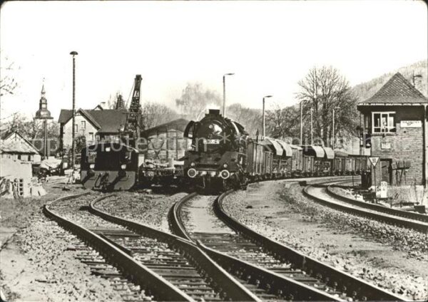 Lokomotive 41-1150 Bahnhof Uhlstädt
