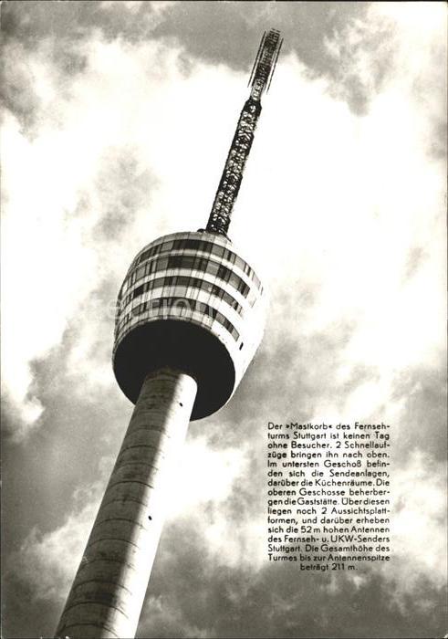 Fernsehturm Funkturm Stuttgart Mastkorb