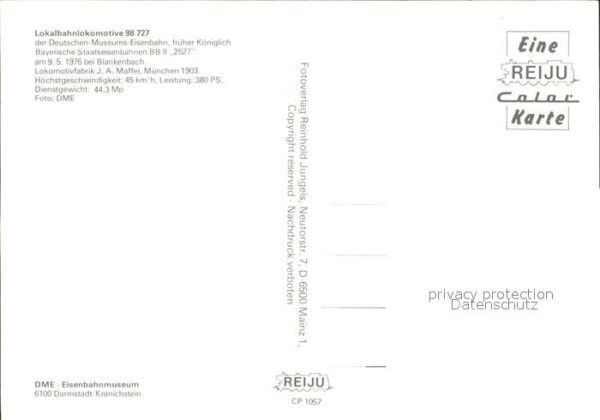 Lokomotive 98-727 Blankenbach – Bild 2