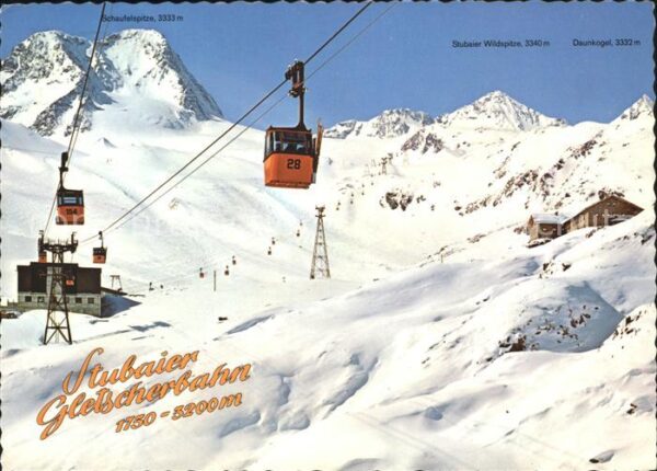Seilbahn Stubaier Gletscherbahn Dresdnerhütte Sc