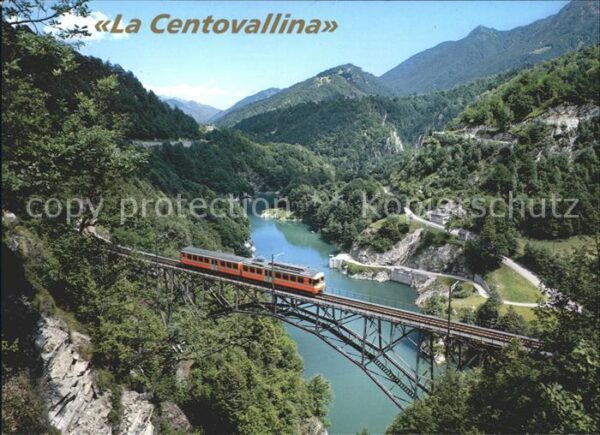 Eisenbahn La Centovallina Ponte Lago di Palagnedr