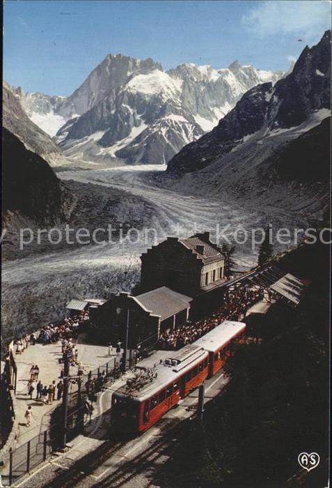 Eisenbahn Gare Montenvers Mer de Glace Grandes Jo