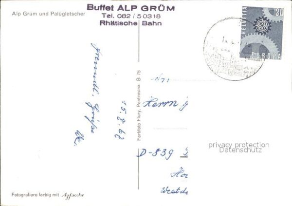 Eisenbahn Alp Grüm Palügletscher – Bild 2