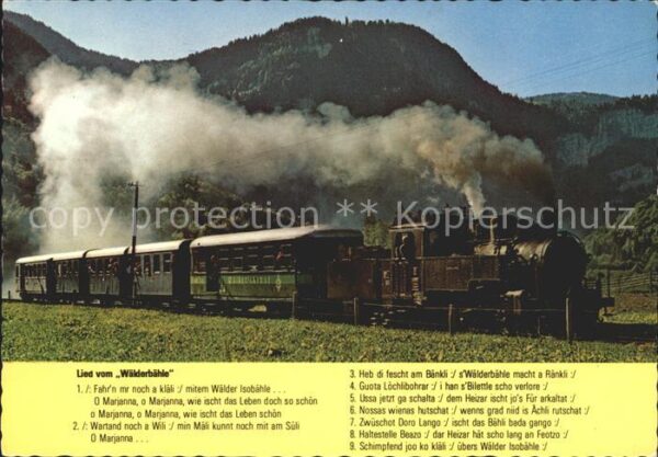 Eisenbahn Lied Wälderbähnle Bregenzerwaldbahn