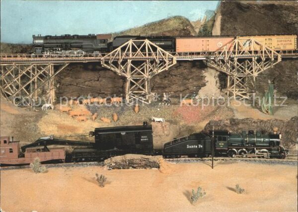Modellbau-Eisenbahn Freital Lok Santa Fe Free Valley Railro