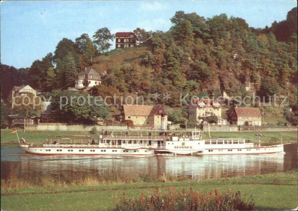 Dampfer Seitenrad Meissen Weisse Flotte Dresden