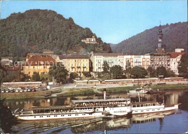 Dampfer Seitenrad Weltfrieden Bad Schandau