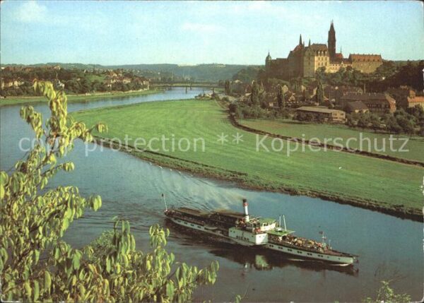 Dampfer Seitenrad Riesa Meissen Elbtal