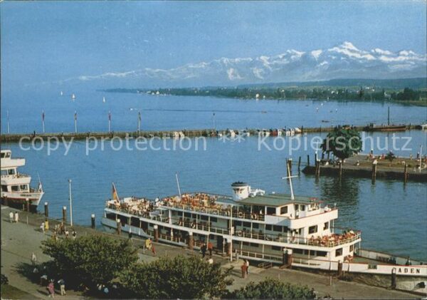 Motorschiffe Baden Konstanz am Bodensee Hafenanlage