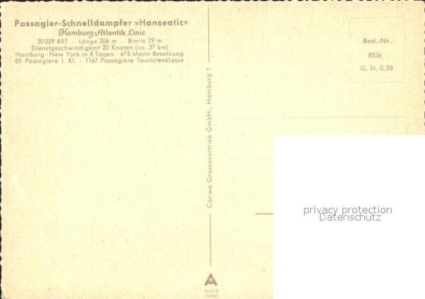 Dampfer Oceanliner Hanseatic Hamburg Hafen – Bild 2