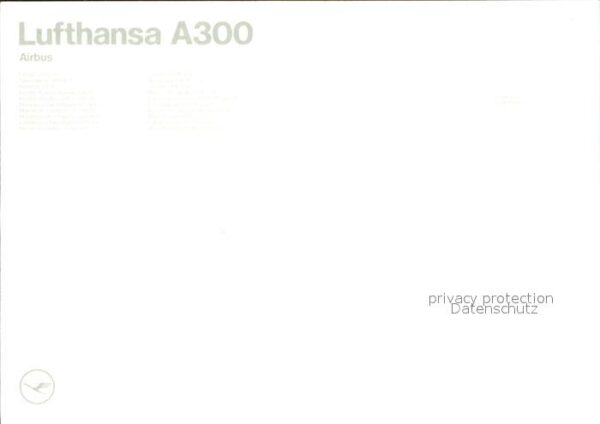 Lufthansa Airbus A300 – Bild 2