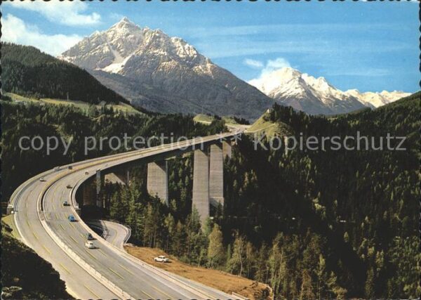 Bruecken Bauwerke Europabrücke Brennerautobahn Serles