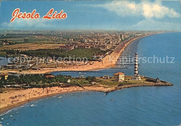 Leuchtturm Lighthouse Jesolo Lido Fliegeraufnahme
