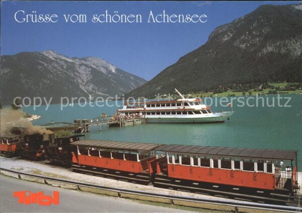 Zahnradbahn Achensee Schiffsstation Seespitz Schiff