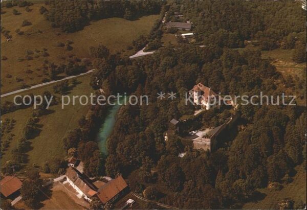 Radolfzell Bodensee Schloss Möggingen Fliegeraufnahme