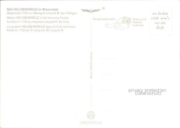 Heiligenkreuz Niederoesterreich Stift Fliegeraufnahme – Bild 2