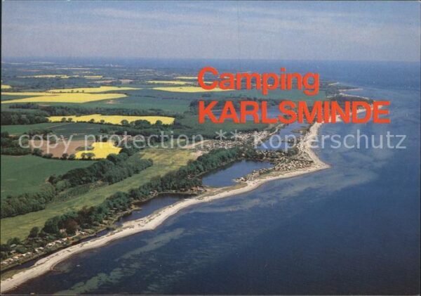 Karlsminde Fliegeraufnahme Zeltplatz Strand Echern