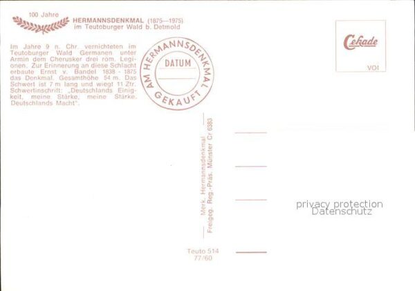Hermannsdenkmal Fliegeraufnahme – Bild 2