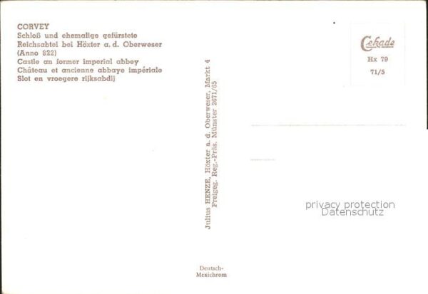 Corvey Fliegeraufnahme Schloss – Bild 2
