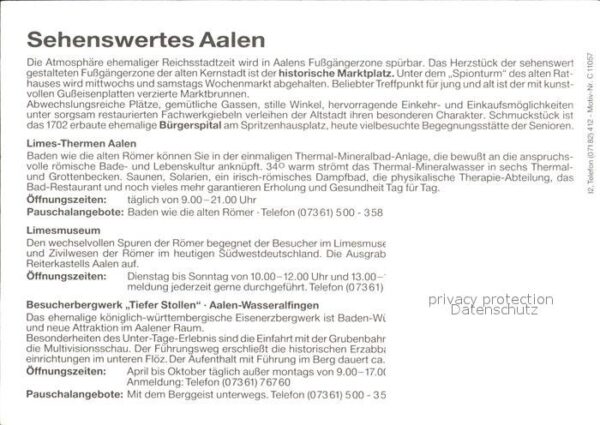 Aalen Thermen Türme Traditionen Marktplatz Bü – Bild 2