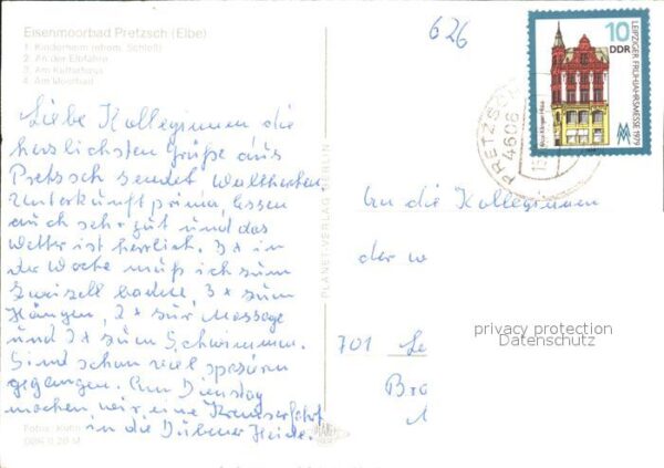 Pretzsch Elbe Kinderheim Elbfähre Kulturhaus Moorbad – Bild 2