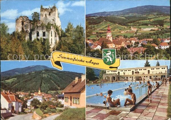 Anger Weiz Ruine Waxenegg Rabenwald Schwimmbad