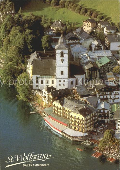 St Wolfgang Wolfgangsee Hotel Weisses Rössl Fliegeraufnahme