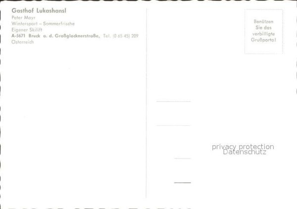 Bruck Grossglocknerstrasse Gasthof Lukashansl – Bild 2