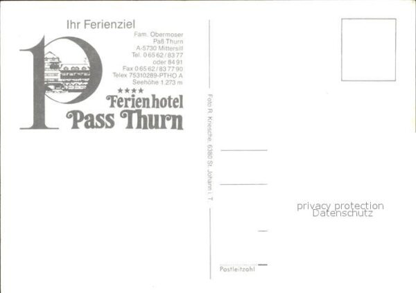 Mittersill Oberpinzgau Ferienhotel Pass Thurn – Bild 2