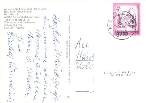 Ferndorf Kaernten Millstättersee Alpengasthof Bergfried O – Bild 2