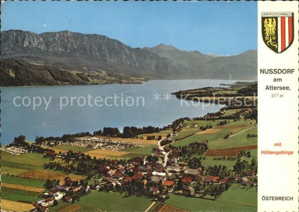 Nussdorf Attersee Höllengebirge Fliegeraufnahme