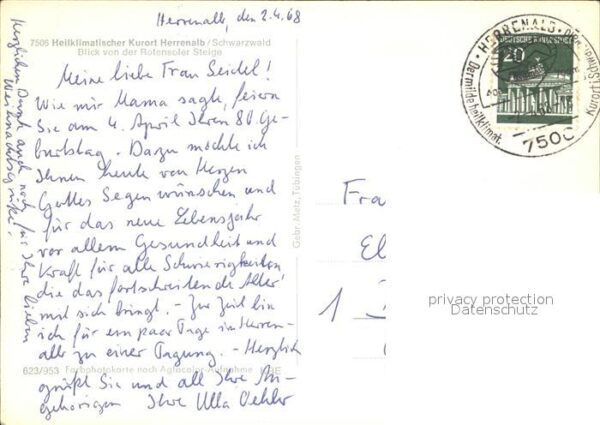 Herrenalb Bad Herrenalb Blick von Rotensoler Steige – Bild 2