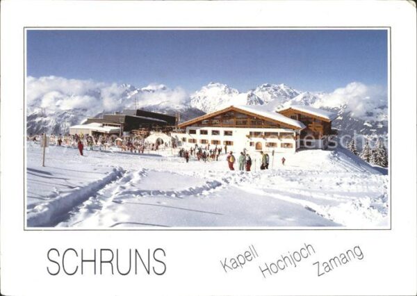 Schruns Vorarlberg Schigebiet Hochjoch Zamang Bergstation