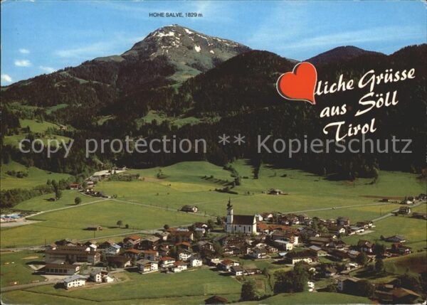 Soell Tirol Wilden Kaiser Hohe Salve Fliegeraufnahm