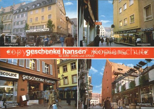 Freiburg Breisgau Geschenke Hansen Münsterplatz Rathauspl