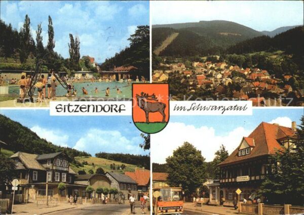 Sitzendorf Thueringen Schwimmbad FDGB Erholungsheim Max Kirch