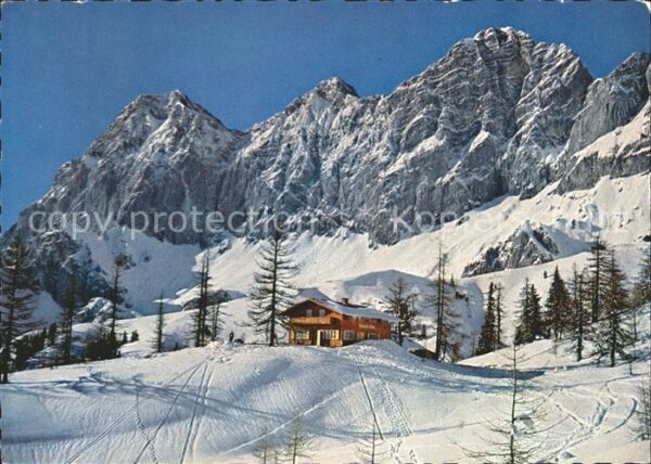 Tuerlwandhuette Dachsteinsüdwänden Skispuren