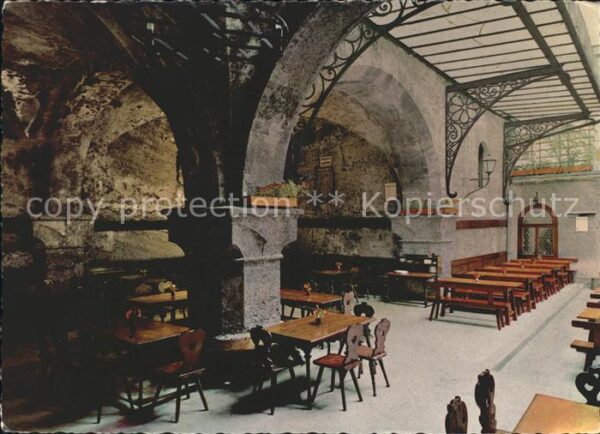 Salzburg Oesterreich Stiftskeller St Peter Felsenhalle