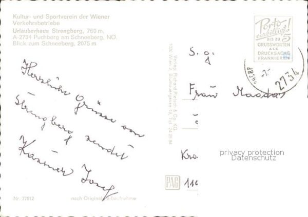 Puchberg Schneeberg Urlauberhaus Strengberg – Bild 2