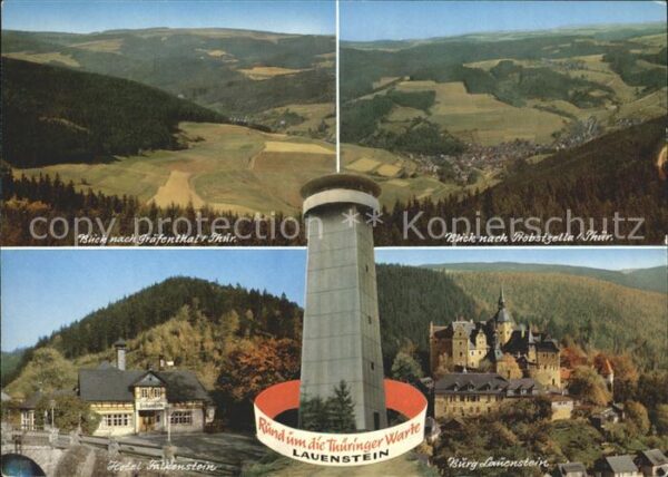 Lauenstein Oberfranken Gräfenthal Thüringer Warte Burg Hotel F