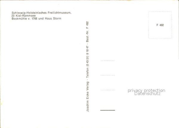 Rammsee Kiel Schleswig Holsteinisches Freilichtmuseu – Bild 2