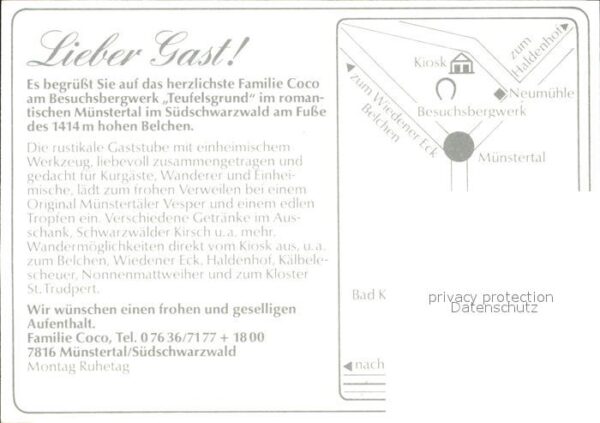 Muenstertal Schwarzwald Cocos Kiosk Gastraum Teufelsgrund – Bild 2