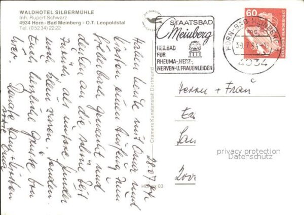Horn-Bad Meinberg Waldhotel Silbermühle – Bild 2