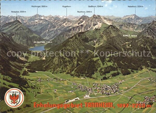Tannheim Tirol Rotspitze Hochvogel Kugelhorn Geisshorn