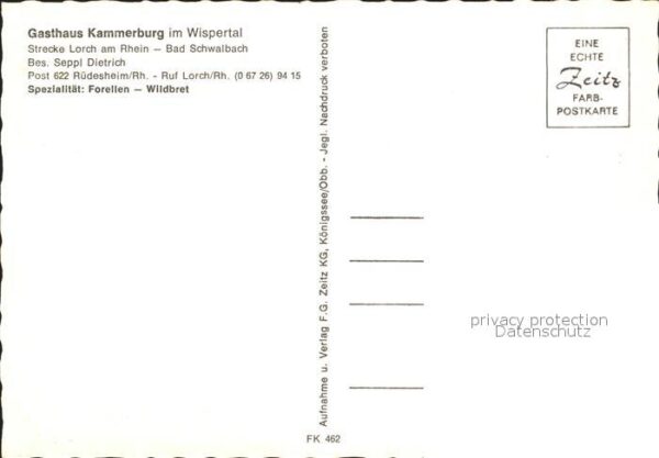 Ruedesheim Rhein Gasthaus Kammerburg – Bild 2