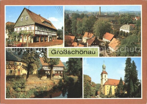 Grossschoenau Sachsen Umgebindehaus Schafgasse Mundau Dorfkir